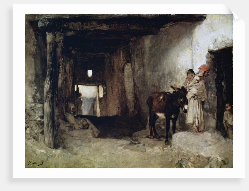 A House in the Sahara, 1880s. by Gustave Guillaumet