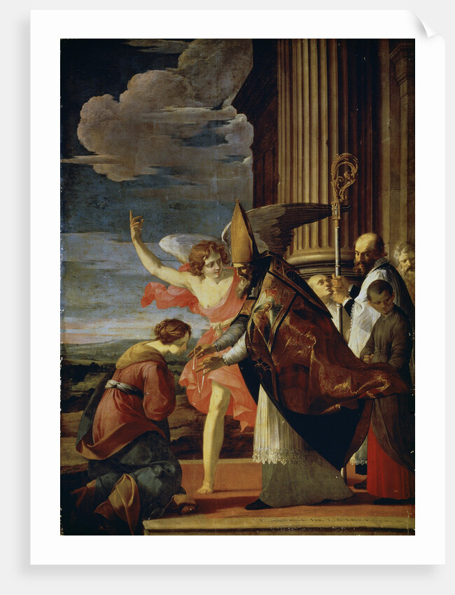 Saint Germanus of Auxerre and Saint Genevieve of Paris, 1630. by Laurent de la Hyre
