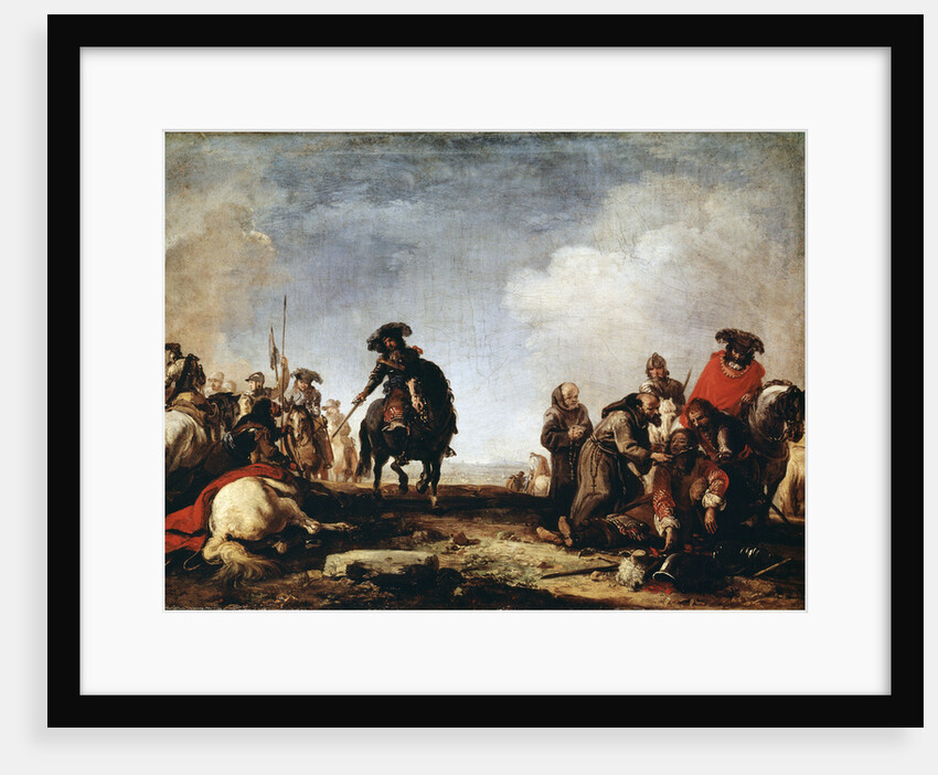 After a Battle, 17th century. by Jacques Courtois