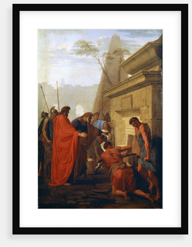 Darius the Great Opening the Tomb of Nitocris, 17th century by Eustache Le Sueur