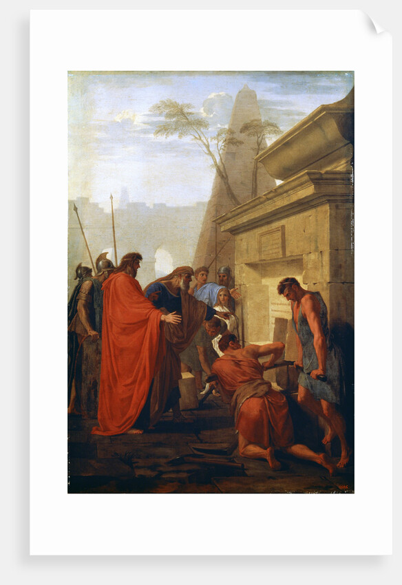 Darius the Great Opening the Tomb of Nitocris, 17th century by Eustache Le Sueur