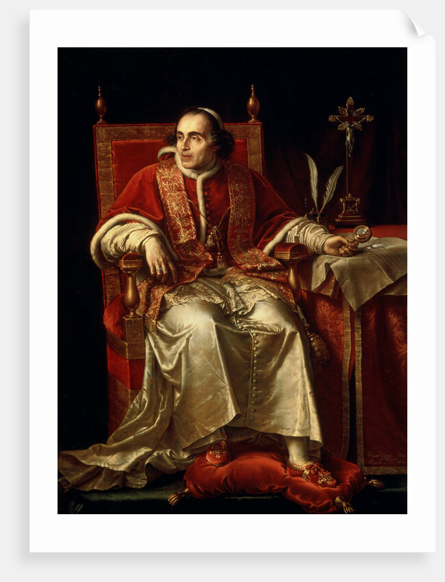 Portrait of Pope Pius VII, 1817 by Jean Baptiste Joseph Wicar