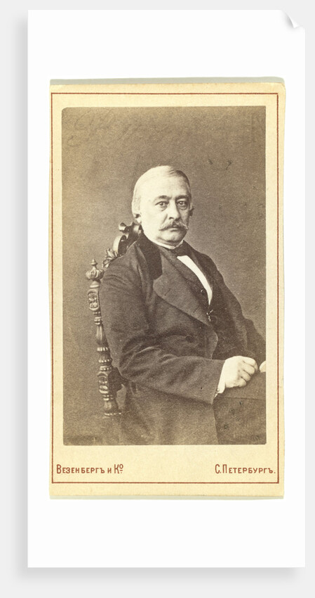 Portrait of the Publisher Andrey Krayevsky, 1870s by Anonymous