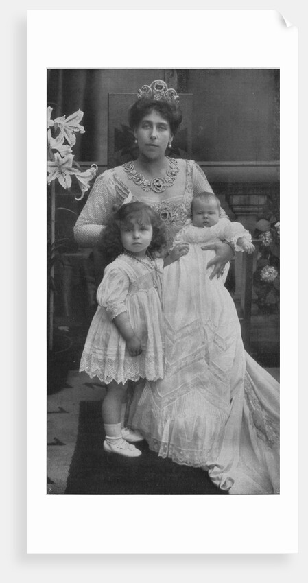 Princess Victoria Melita of Saxe-Coburg and Gotha with her daughters Maria and Kira, c. 1907 by Anonymous