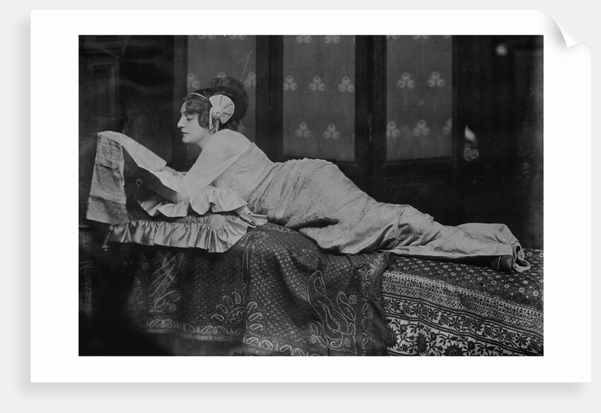 The actress Lydia Yavorskaya, 1913 by Anonymous