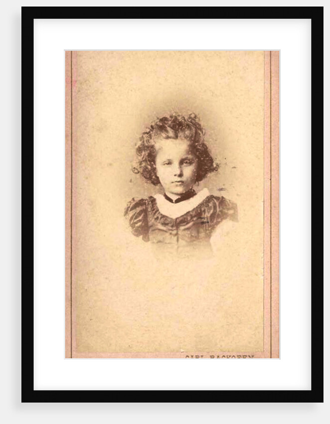 Princess Elizabeth of Hesse by Rhine as child, 1870s-1880s by Anonymous
