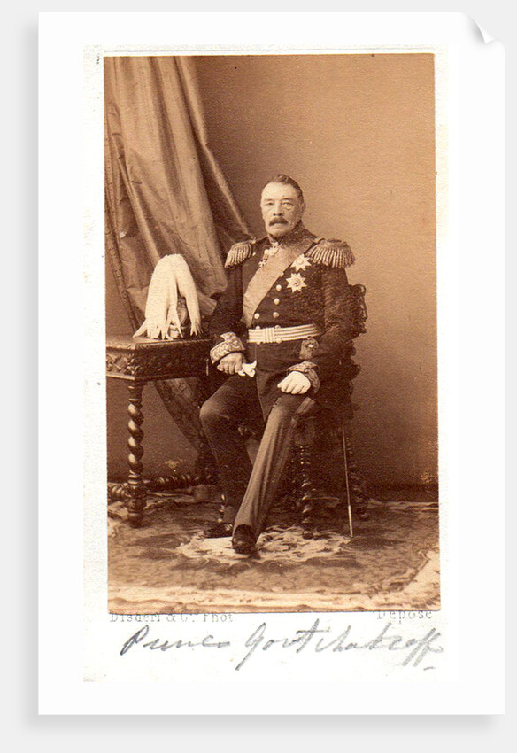 Portrait of Prince Pyotr Dmitrievich Gorchakov, 1860s by Anonymous