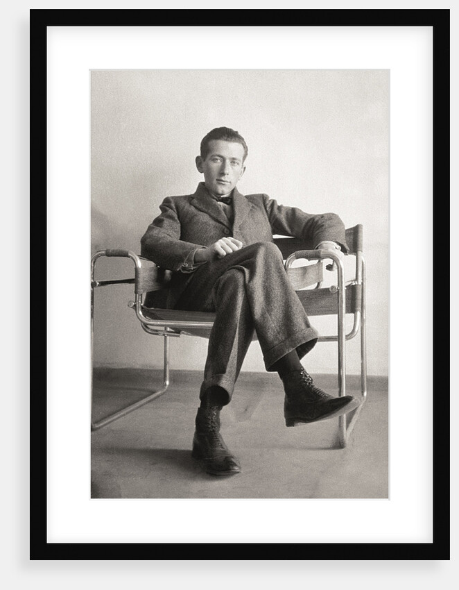 Marcel Breuer in the Wassily chair, 1926 by Anonymous
