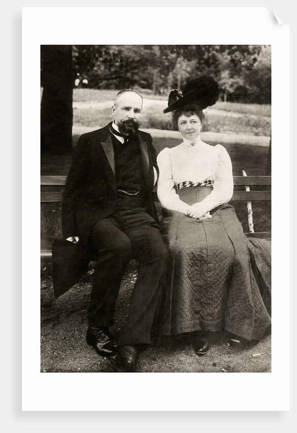 Portrait of the Prime Minister of Imperial Russia Pyotr Stolypin with his wife, 1910 by Anonymous