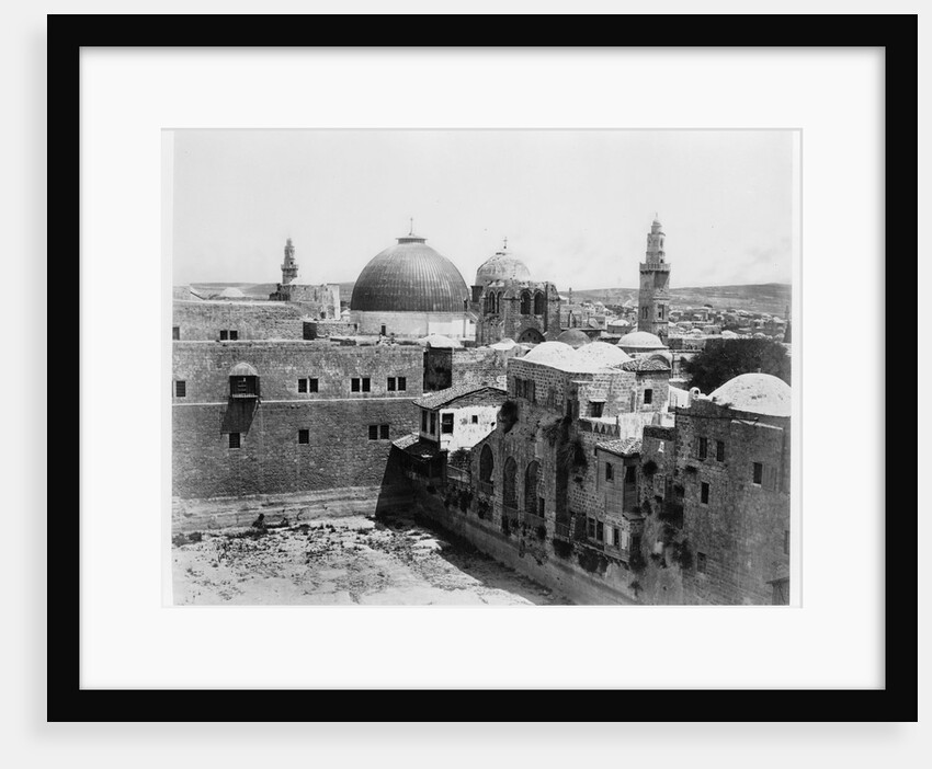 Pool of Hezekiah, Church of the Holy Sepulchre, and Hospice of the Knights of St. John, Between 1860 and 1880 by Anonymous