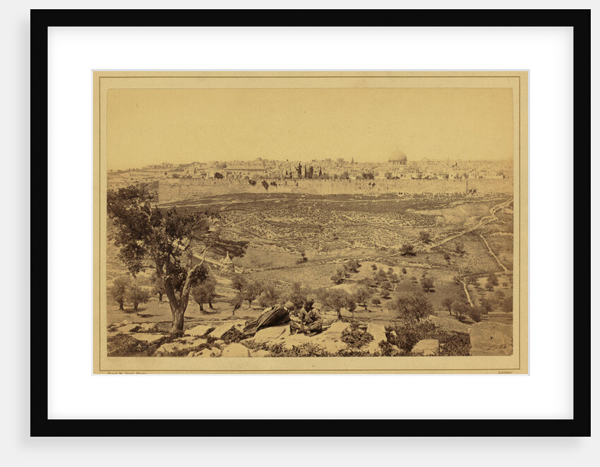 View of the City of Jerusalem from the Mount of Olives, Between 1860 and 1880 by Anonymous