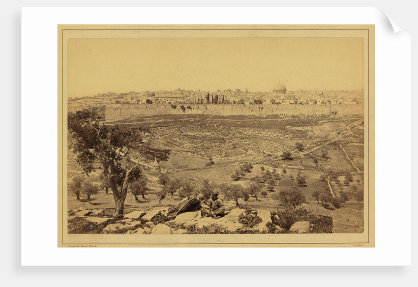 View of the City of Jerusalem from the Mount of Olives, Between 1860 and 1880 by Anonymous