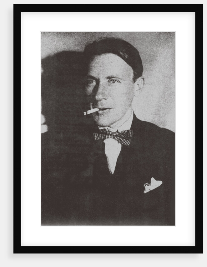Portrait of the author Mikhail Bulgakov, 1920 by Anonymous