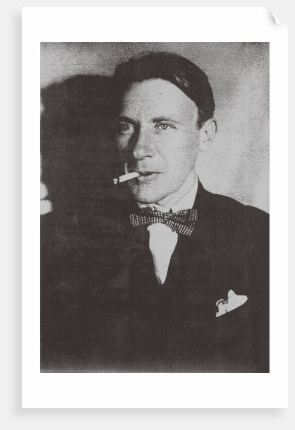 Portrait of the author Mikhail Bulgakov, 1920 by Anonymous