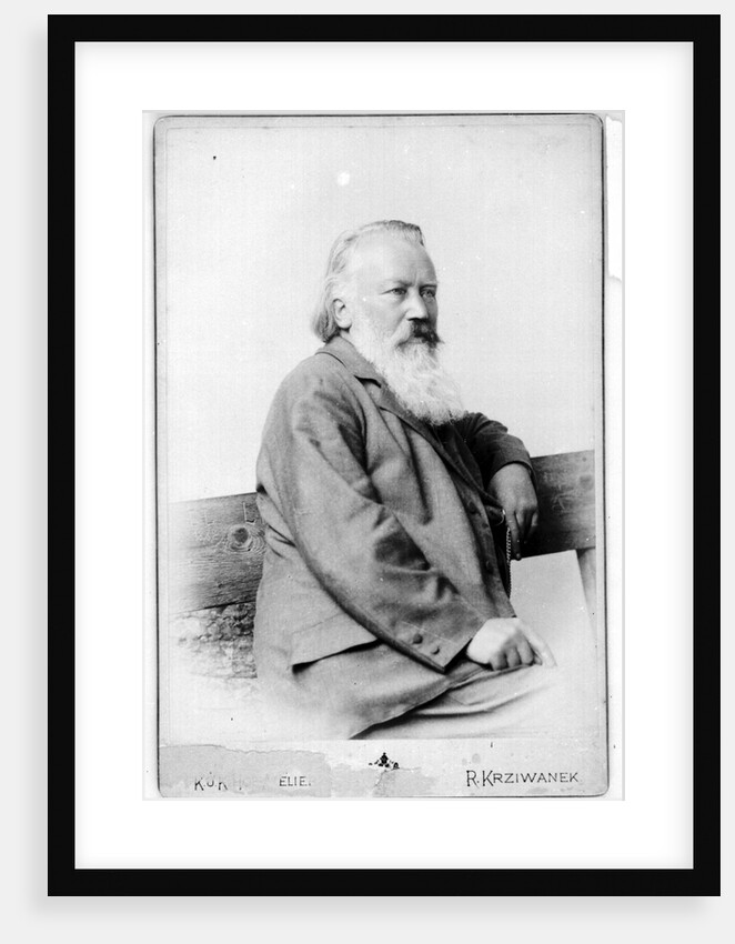 Portrait of Johannes Brahms by Anonymous