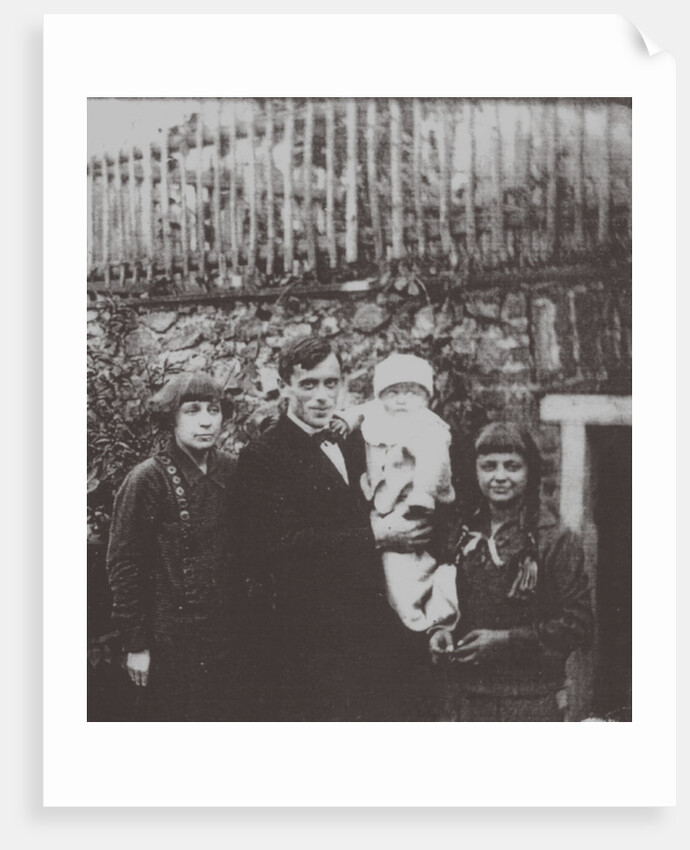 Marina Tsvetaeva with husband and children. Prague, 1925, 1925 by Anonymous