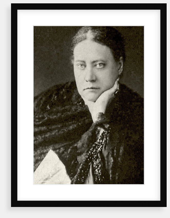 Author and founder of Theosophy Helena Blavatsky, 1860s by Anonymous