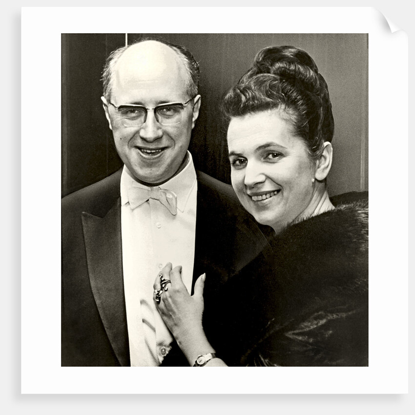 Mstislav Rostropovich and Galina Vishnevskaya, 1960s by Anonymous