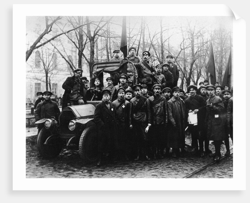 A Group of Red Army Men. Petrograd, 1917 by Anonymous