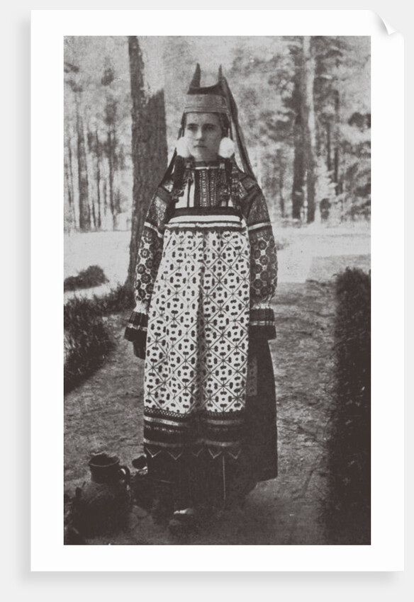 Ryazan Province womans festive dress, 1900s-1910s by Anonymous