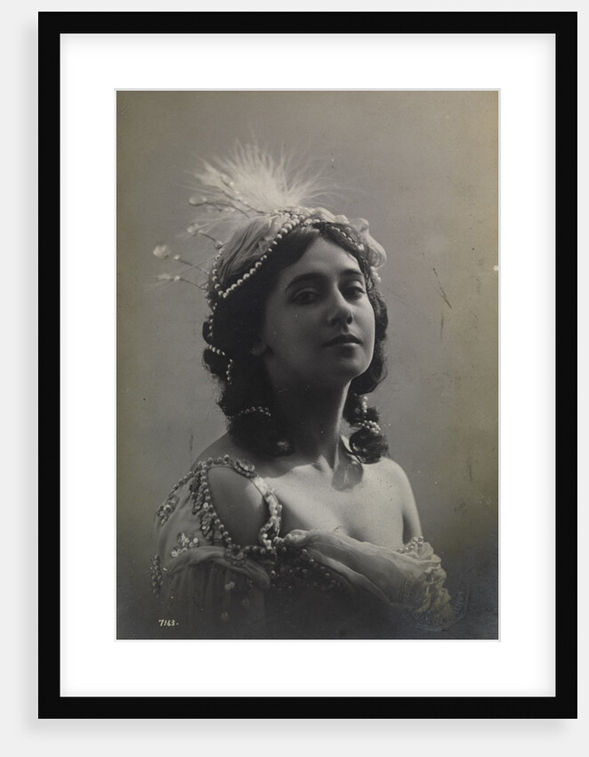 Russian ballerina Tamara Karsavina, 1912 by Anonymous