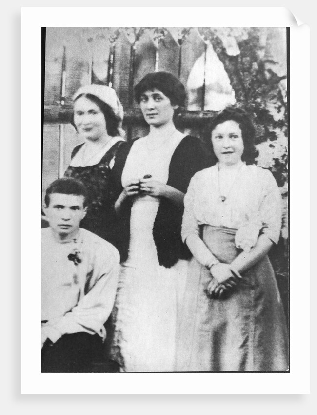 Anna Akhmatova and Maria Kuzmina-Karavayeva (left), 1912 by Anonymous