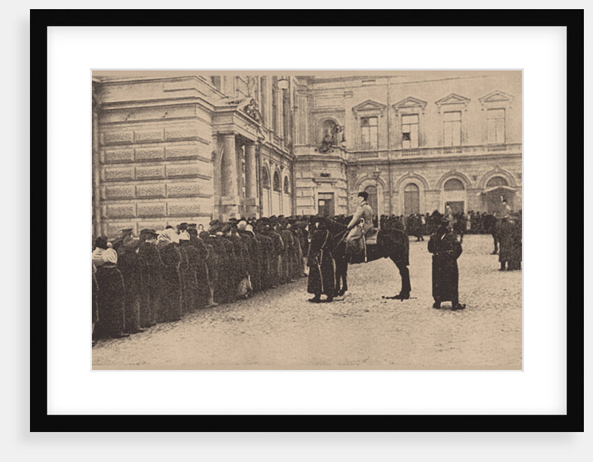 A Russian Bread Line Guarded by the Imperial Police. March 1917, 1917 by Anonymous