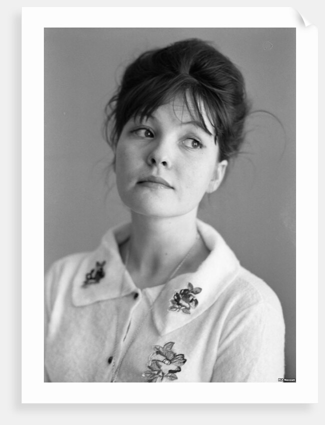 The poet Bella Akhmadulina, 1960s by Anonymous