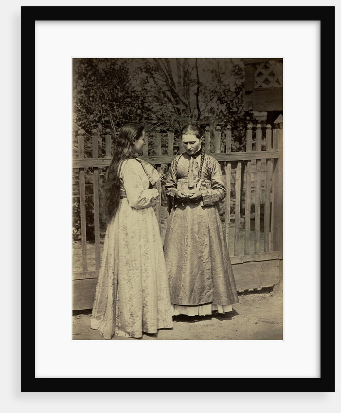 Don cossacks traditional feast costume, 1876 by Anonymous
