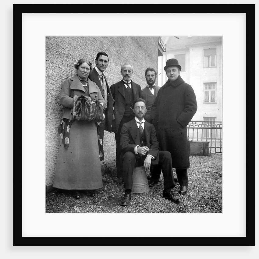 Wassily Kandinsky with group of artists from the Blue Rider, 1911-1912 by Anonymous