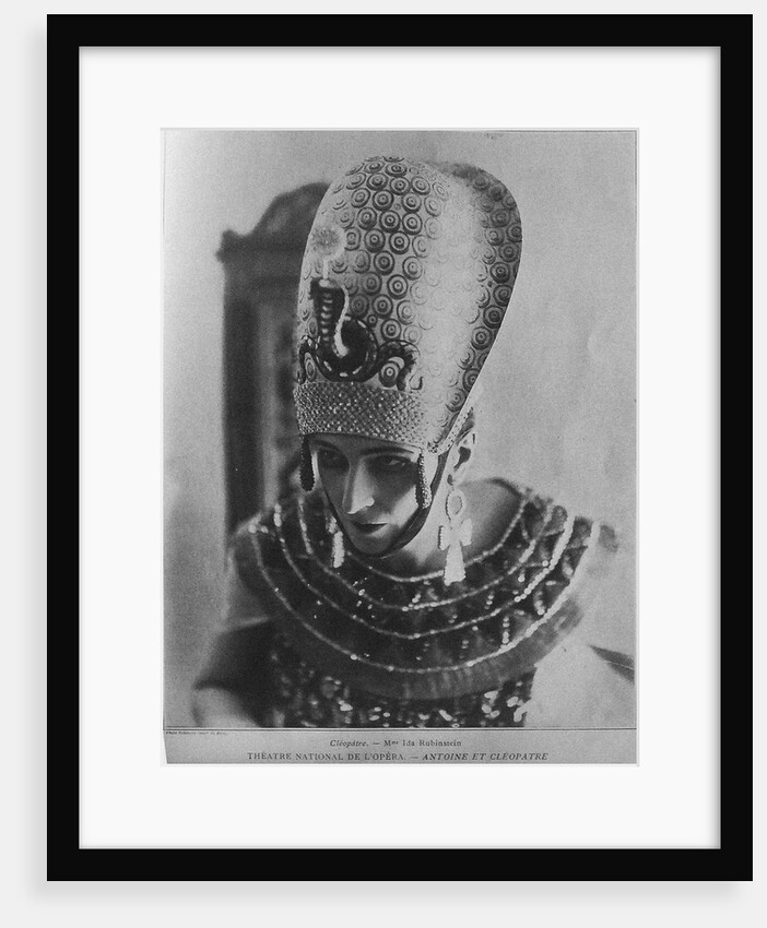 Ida Rubinstein as Cleopatra in the ballet Antoine et Cléopâtre by Florent Schmitt, c. 1920 by Anonymous