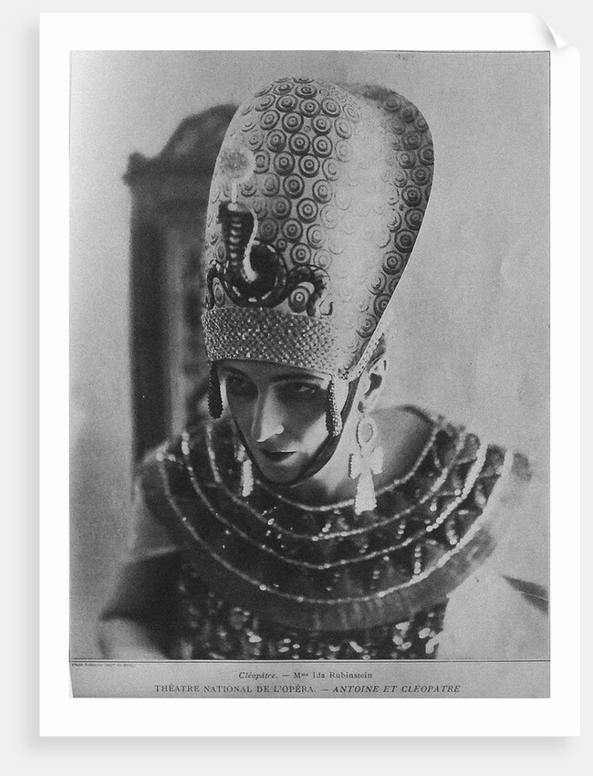 Ida Rubinstein as Cleopatra in the ballet Antoine et Cléopâtre by Florent Schmitt, c. 1920 by Anonymous