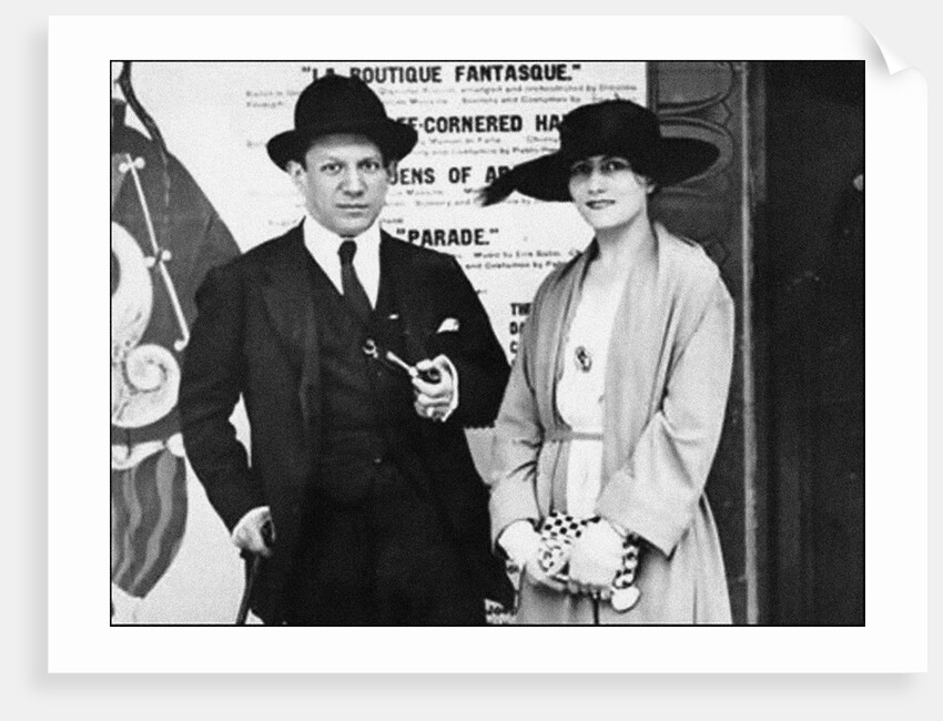 Pablo Picasso and Olga Khokhlova, c. 1918 by Anonymous