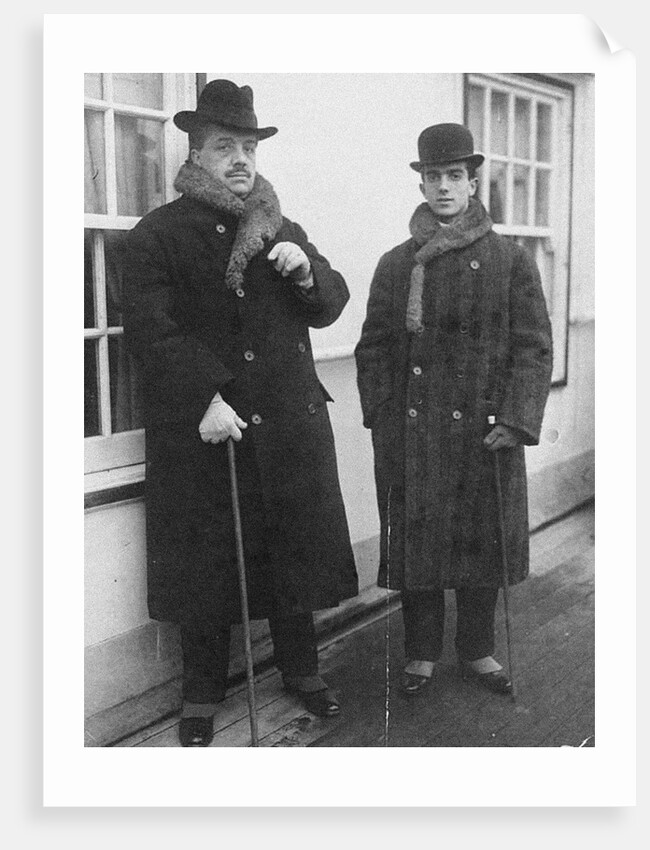 Serge Diaghilev and Léonide Massine, c. 1925 by Anonymous