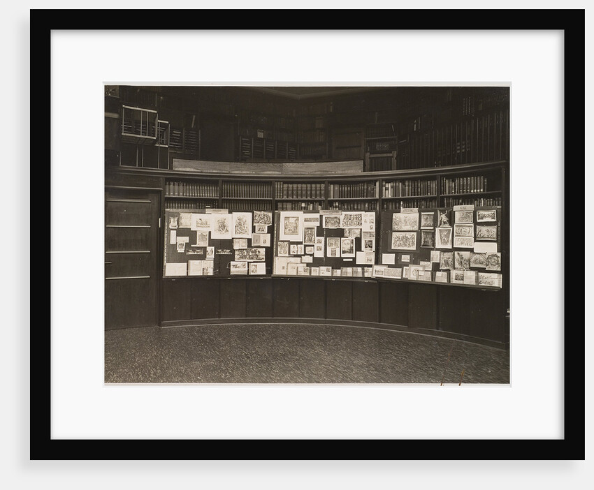The Mnemosyne Atlas at the Reading room of the Kunstwissenschaftliche Bibliothek Warburg, 1927 by Anonymous