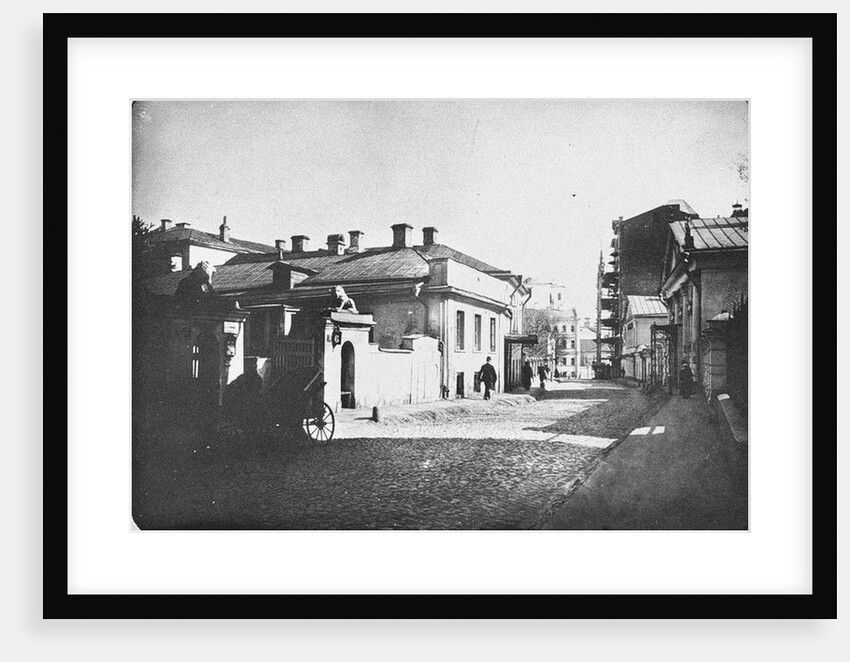 Sredny Kislovsky Lane towards the Arbat Square in Moscow, 1914 by Anonymous
