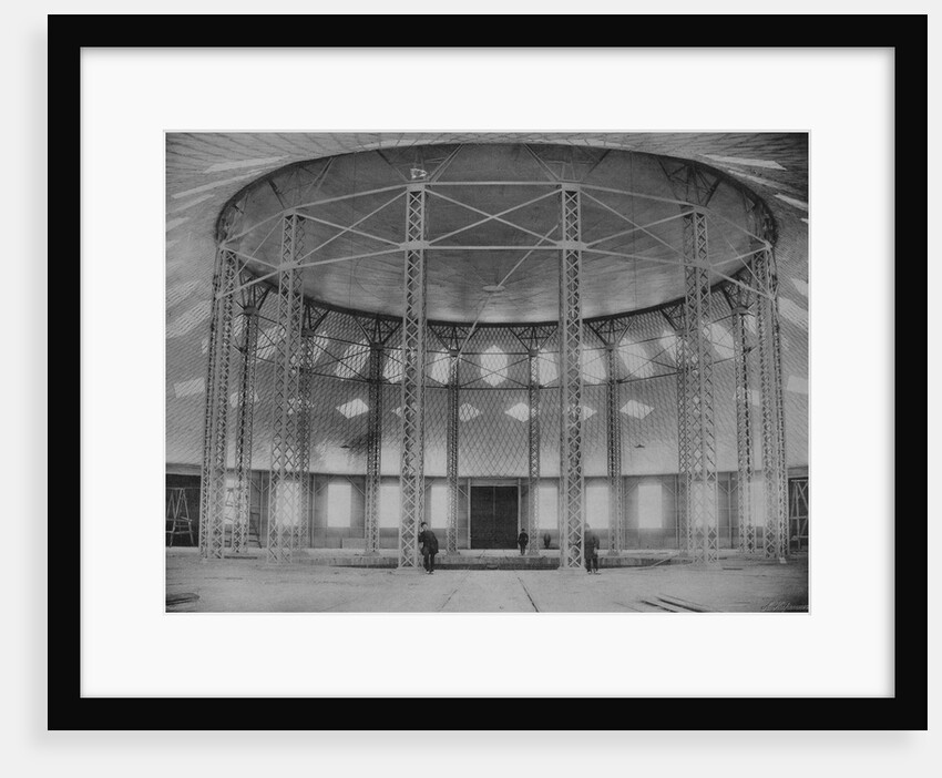 The World First Membrane roof and steel gridshell in the Rotunda by Vladimir Shukhov, Nizhny Novgorod, 1896 by Anonymous