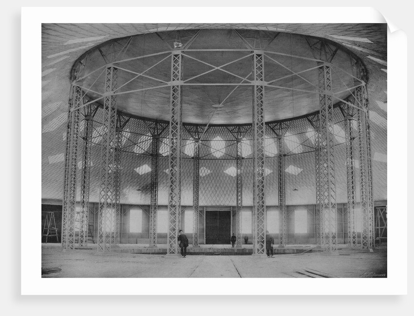 The World First Membrane roof and steel gridshell in the Rotunda by Vladimir Shukhov, Nizhny Novgorod, 1896 by Anonymous