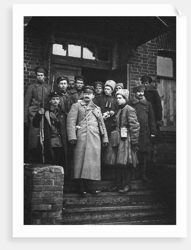 Leon Trotsky with his bodyguards, 1919 by Anonymous