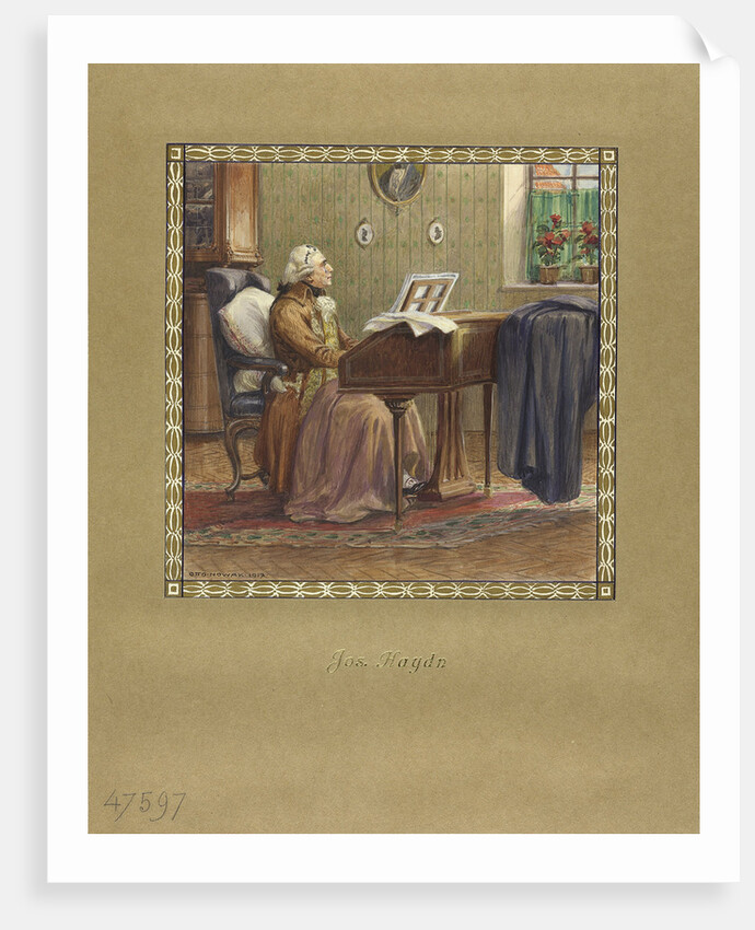 Joseph Haydn at the grand piano, 1917 by Otto Robert Nowak