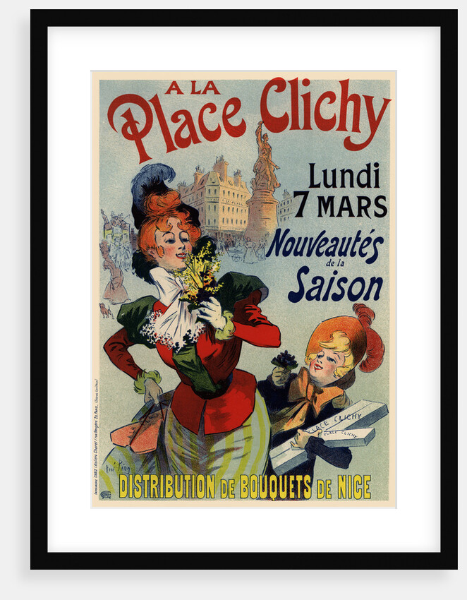 A la Place Clichy (Poster), 1890s by René Louis Péan