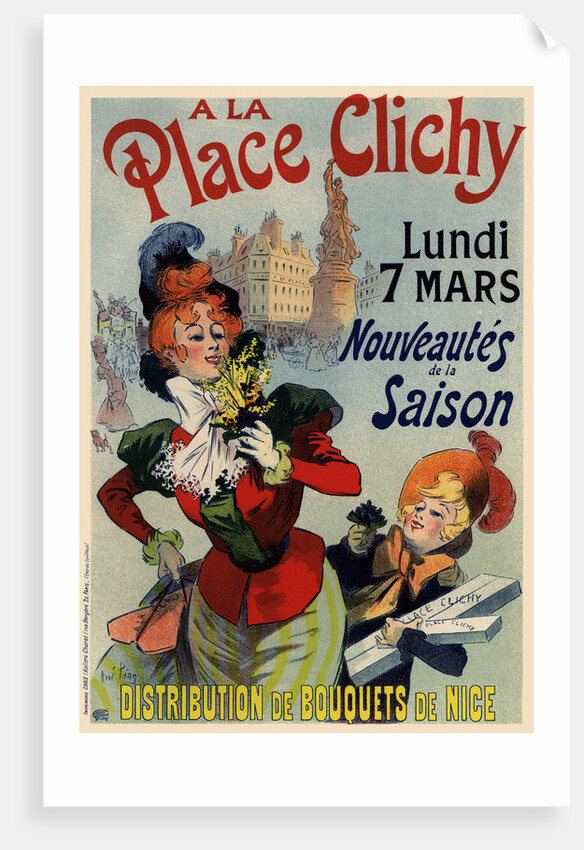 A la Place Clichy (Poster), 1890s by René Louis Péan
