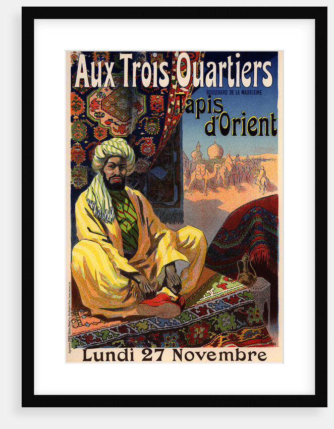 Trois Quartiers - Tapis dOrient (Poster), 1890s by René Louis Péan