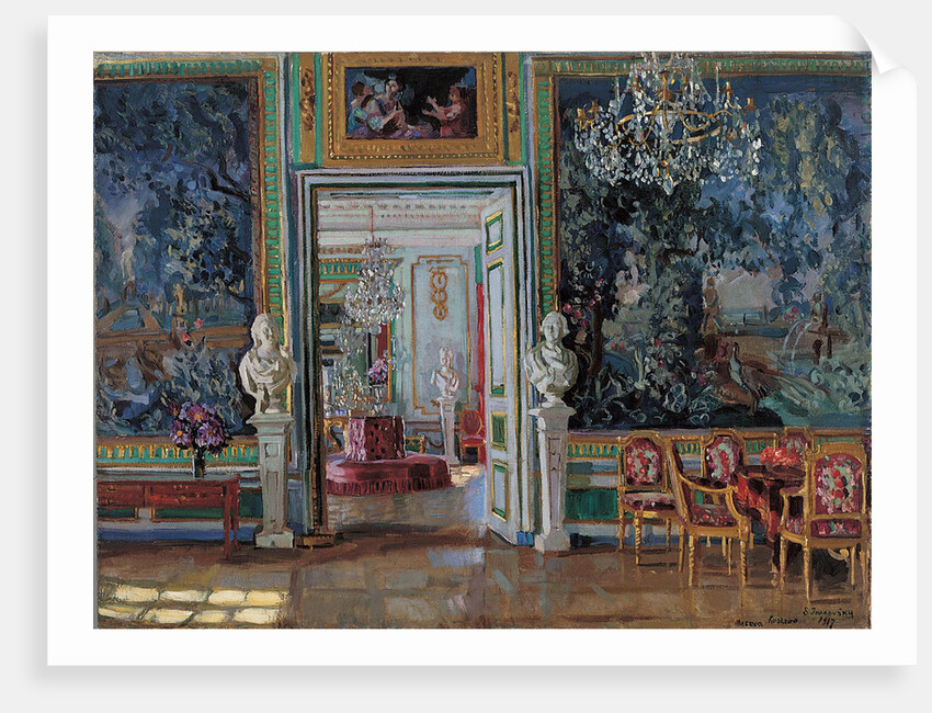 Interior in the Kuskovo Palace, 1917 by Stanislav Yulianovich Zhukovsky