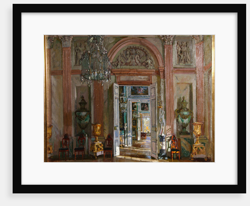 The Great Vestibule in the Kuskovo Palace, 1917 by Stanislav Yulianovich Zhukovsky