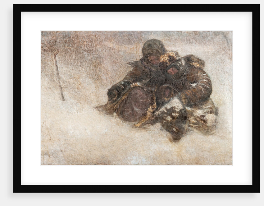 Snowstorm. Children by Nikolai Petrovich Bogdanov-Belsky
