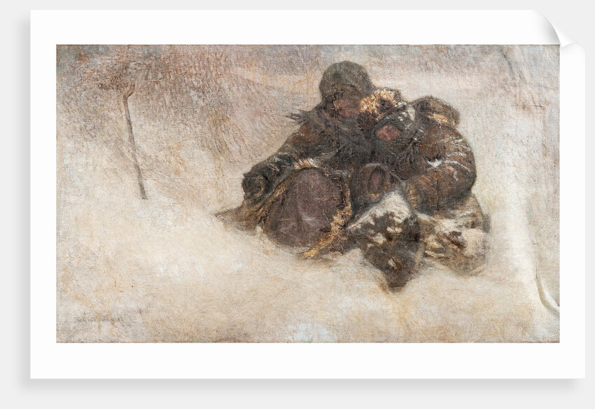 Snowstorm. Children by Nikolai Petrovich Bogdanov-Belsky