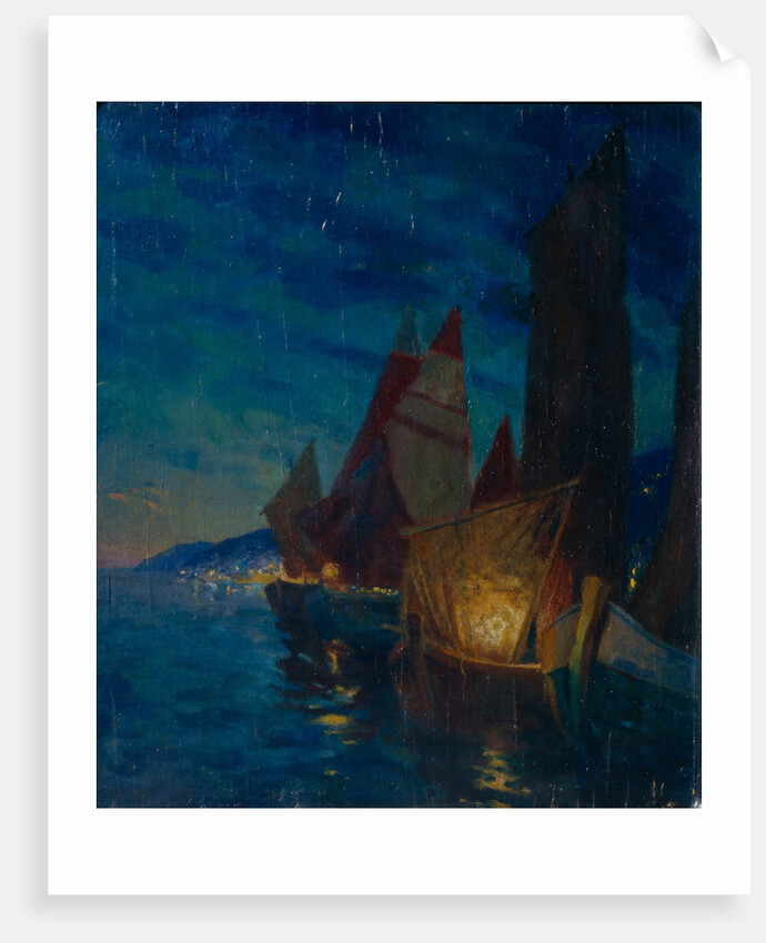 Sails at Night by Alexander Fyodorovich Gaush