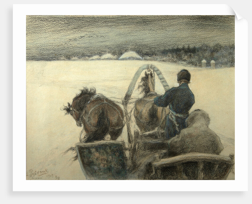 On the Road to Yasnaya Polyana, 1903 by Leonid Osipovich Pasternak
