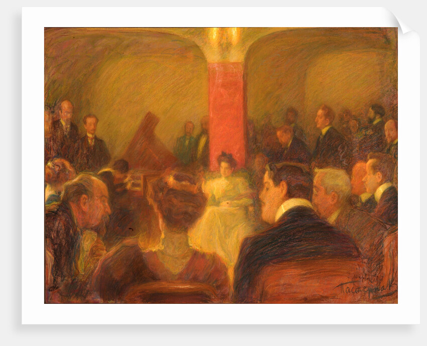 Concert of Wanda Landowska, 1907 by Leonid Osipovich Pasternak